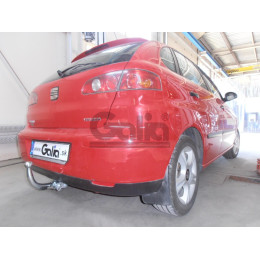 S058A GALIA Полностью оцинкованный фаркоп на SEAT Ibiza III 2002-2008. Подрозетник убирается за бампер. Тип шара: A. Невидимый вырез бампера. Нагрузки: 1200/50 к