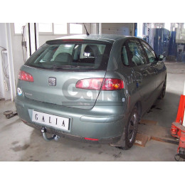 S058A GALIA Полностью оцинкованный фаркоп на SEAT Ibiza III 2002-2008. Подрозетник убирается за бампер. Тип шара: A. Невидимый вырез бампера. Нагрузки: 1200/50 к