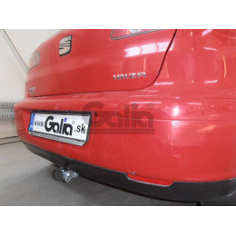 S058A GALIA Полностью оцинкованный фаркоп на SEAT Ibiza III 2002-2008. Подрозетник убирается за бампер. Тип шара: A. Невидимый вырез бампера. Нагрузки: 1200/50 к