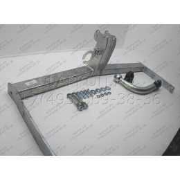 S058A GALIA Полностью оцинкованный фаркоп на SEAT Ibiza III 2002-2008. Подрозетник убирается за бампер. Тип шара: A. Невидимый вырез бампера. Нагрузки: 1200/50 к