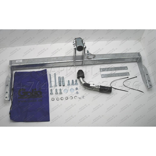 S072C GALIA Полностью оцинкованный фаркоп на Subaru Forester 1997-2008. Подрозетник убирается за бампер. Тип шара: C (горизонтальный съемный). Без выреза бампера. Нагрузки: 2100/85 кг, масса фаркопа 17,77 кг