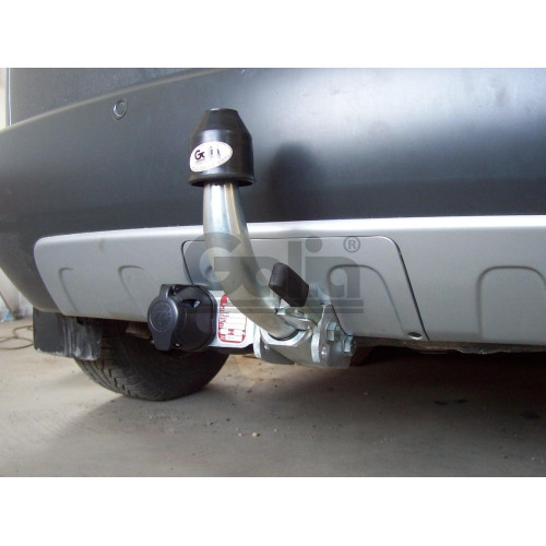 S090C GALIA Полностью оцинкованный фаркоп на Skoda Praktik 2006-2015, Roomster 2006-2015, включая Scout, с 06/2010-2015 требуется электрика с блоком согласования. Тип шара: C (горизонтальный съемный). Требуется вырез в бампере. Нагрузки: 1200/50 кг, масса