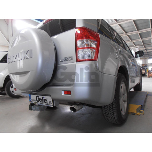 S097A GALIA Полностью оцинкованный фаркоп на Suzuki Grand Vitara 5 дверей 2005-2016. Тип шара: A. Невидимый вырез бампера. Нагрузки: 2000/85 кг, масса фаркопа 17,02 кг