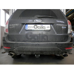S103C GALIA Полностью оцинкованный фаркоп на Subaru Forester 2007-2013. Тип шара: C (горизонтальный съемный). Невидимый вырез бампера. Нагрузки: 2200/80 кг, масса