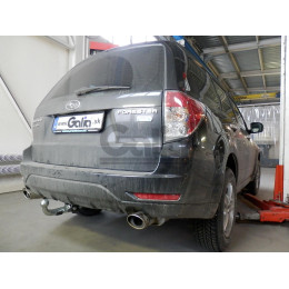S103C GALIA Полностью оцинкованный фаркоп на Subaru Forester 2007-2013. Тип шара: C (горизонтальный съемный). Невидимый вырез бампера. Нагрузки: 2200/80 кг, масса