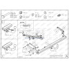S107A GALIA Полностью оцинкованный фаркоп на Suzuki SX4 S-Cross 2013-2021 2WD/4WD. Подрозетник убирается за бампер. Невидимый вырез бампера. Тип шара: A. Нагрузки: 1600/75 кг, масса фаркопа 15,67 кг