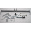 S107A GALIA Полностью оцинкованный фаркоп на Suzuki SX4 S-Cross 2013-2021 2WD/4WD. Подрозетник убирается за бампер. Невидимый вырез бампера. Тип шара: A. Нагрузки: 1600/75 кг, масса фаркопа 15,67 кг