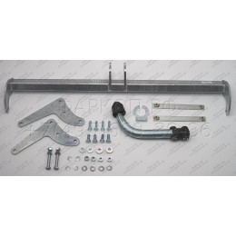 S107A GALIA Полностью оцинкованный фаркоп на Suzuki SX4 S-Cross 2013-2021 2WD/4WD. Подрозетник убирается за бампер. Невидимый вырез бампера. Тип шара: A. Нагрузки