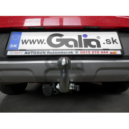 S113C GALIA Полностью оцинкованный фаркоп на Seat Leon X-Perience универсал 2014-2020. Подрозетник убирается за бампер. Тип шара: C (горизонтальный съемный). Н