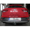 S113C GALIA Полностью оцинкованный фаркоп на Seat Leon X-Perience универсал 2014-2020. Подрозетник убирается за бампер. Тип шара: C (горизонтальный съемный). Невидимый вырез бампера. Нагрузки: 2000/100 кг, масса фаркопа 14,97 кг