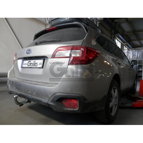 S116A GALIA Полностью оцинкованный фаркоп на Subaru Outback 2015-2021. Подрозетник убирается за бампер. Тип шара: A. Невидимый вырез бампера. Нагрузки: 2100/100 кг, масса фаркопа 17,32 кг