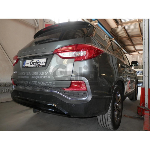 S126C GALIA Полностью оцинкованный фаркоп на KGM Rexton 2023-, SsangYong Rexton, в т.ч. дизель 2017-2023. Тип шара: C (горизонтальный съемный). Установка без выреза бампера. Нагрузки: 3500/140 кг, масса фаркопа 23,37 кг