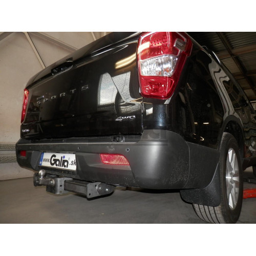 S130A GALIA Полностью оцинкованный фаркоп на KGM Musso Sports 2023-, KGM Rexton Sports 2023-, SsangYong Musso Sports 2017-2023, SsangYong Rexton Sports 2018-2023. Тип шара: F. Установка без выреза бампера. Нагрузки: 3500/140 кг, масса фаркопа 23 кг