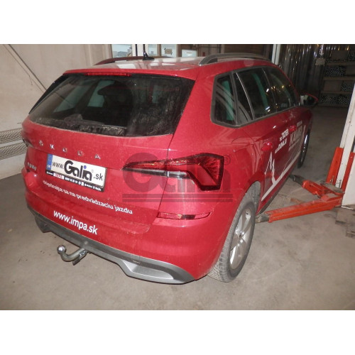 S136A GALIA Полностью оцинкованный фаркоп на Skoda Kamiq только для моделей с подготовкой под фаркоп 2019-. Тип шара: A. Невидимый вырез бампера. Нагрузки: 1500/80 кг, масса фаркопа 12,37 кг