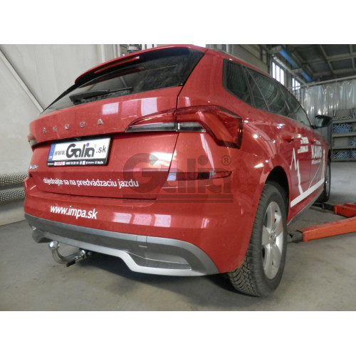 S136A GALIA Полностью оцинкованный фаркоп на Skoda Kamiq только для моделей с подготовкой под фаркоп 2019-. Тип шара: A. Невидимый вырез бампера. Нагрузки: 1500/80 кг, масса фаркопа 12,37 кг