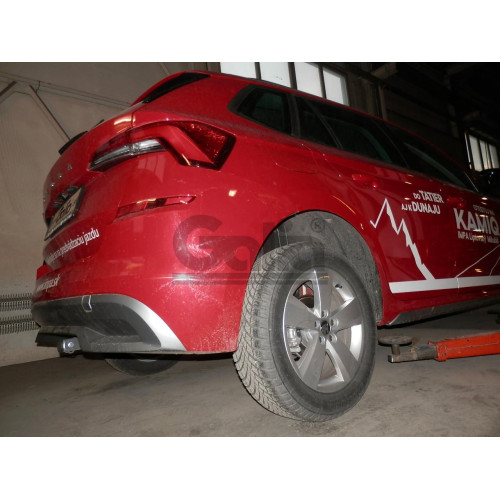 S136A GALIA Полностью оцинкованный фаркоп на Skoda Kamiq только для моделей с подготовкой под фаркоп 2019-. Тип шара: A. Невидимый вырез бампера. Нагрузки: 1500/80 кг, масса фаркопа 12,37 кг