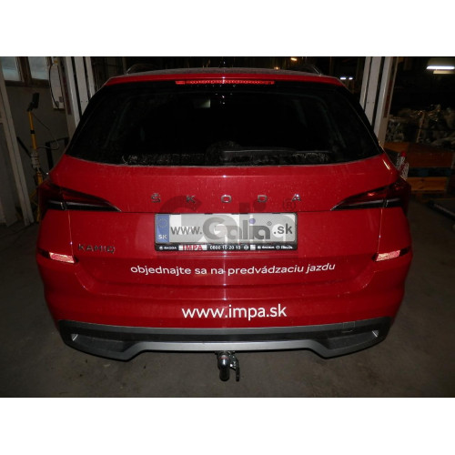 S136A GALIA Полностью оцинкованный фаркоп на Skoda Kamiq только для моделей с подготовкой под фаркоп 2019-. Тип шара: A. Невидимый вырез бампера. Нагрузки: 1500/80 кг, масса фаркопа 12,37 кг