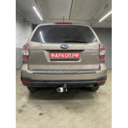 S305-A Лидер-плюс ТСУ для Subaru Forester 2013-2018. Требуется подрезка бампера. Нагрузки: 1500/75 кг, масса фаркопа 21,74 кг (без электрики в комплекте)