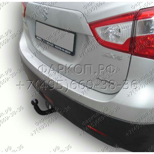 S405-A Лидер-плюс ТСУ для Suzuki SX4 S-Cross 2013-2022, Suzuki Vitara 2015-. Требуется подрезка бампера. Нагрузки: 1200/75 кг, масса фаркопа 16,82 кг (без электрики в комплекте)
