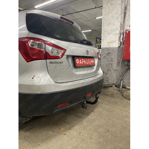 S405-A Лидер-плюс ТСУ для Suzuki SX4 S-Cross 2013-2022, Suzuki Vitara 2015-. Требуется подрезка бампера. Нагрузки: 1200/75 кг, масса фаркопа 16,82 кг (без электрики в комплекте)