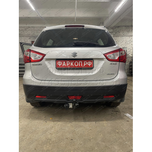 S405-A Лидер-плюс ТСУ для Suzuki SX4 S-Cross 2013-2022, Suzuki Vitara 2015-. Требуется подрезка бампера. Нагрузки: 1200/75 кг, масса фаркопа 16,82 кг (без электрики в комплекте)