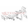 T-093 STEINHOF Фаркоп на Toyota Auris хетчбек 5 дверей 10/2012-2018 без снятия и подрезки бампера. Тип шара: AH (горизонтальное быстросъемное крепление шара на ключе). Нагрузки: 1600/75 кг, масса фаркопа 18,4 кг (без электрики в комплекте)