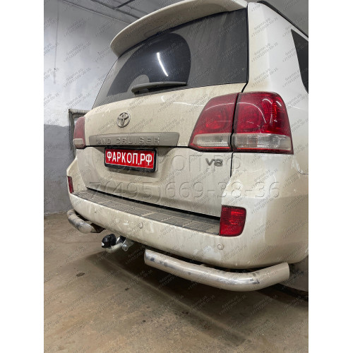 T070A GALIA Полностью оцинкованный фаркоп на Toyota Land Cruiser 200 2008-2021, Lexus LX 2008-2021. Тип шара: A. Невидимый вырез бампера. Нагрузки: 3500/140 кг, масса фаркопа 7,62 кг
