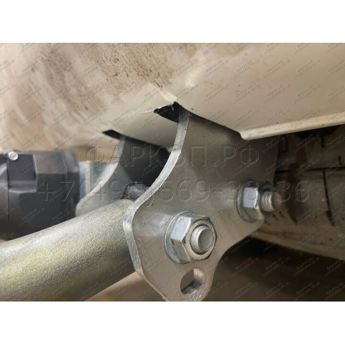 T070A GALIA Полностью оцинкованный фаркоп на Toyota Land Cruiser 200 2008-2021, Lexus LX 2008-2021. Тип шара: A. Невидимый вырез бампера. Нагрузки: 3500/140 кг, масса фаркопа 7,62 кг