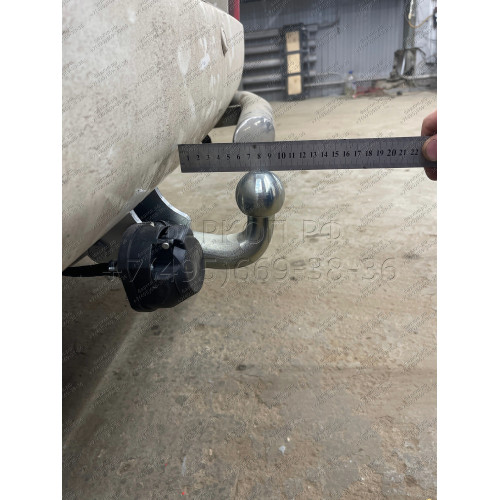 T070A GALIA Полностью оцинкованный фаркоп на Toyota Land Cruiser 200 2008-2021, Lexus LX 2008-2021. Тип шара: A. Невидимый вырез бампера. Нагрузки: 3500/140 кг, масса фаркопа 7,62 кг