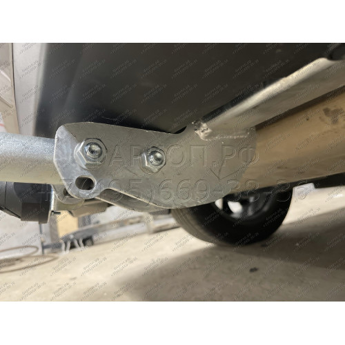 T072A GALIA Полностью оцинкованный фаркоп на Toyota RAV4 V XA50 2019-2025, Suzuki Across 2020-2025. Тип шара: A. Установка без снятия и выреза бампера. Нагрузки: 2100/100 кг, масса фаркопа 18,12 кг