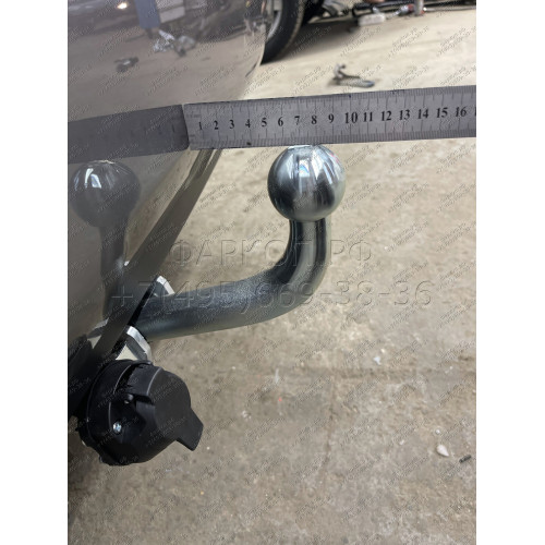 T072A GALIA Полностью оцинкованный фаркоп на Toyota RAV4 V XA50 2019-2025, Suzuki Across 2020-2025. Тип шара: A. Установка без снятия и выреза бампера. Нагрузки: 2100/100 кг, масса фаркопа 18,12 кг
