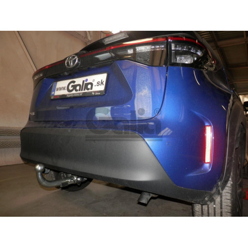 T079C GALIA Полностью оцинкованный фаркоп на Toyota Yaris Cross 2021-, Lexus LBX 2024-. Тип шара: C (горизонтальный съемный). Невидимый вырез бампера. Нагрузки: 1400/75 кг, масса фаркопа 16,12 кг