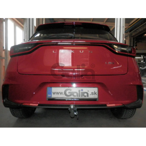 T079C GALIA Полностью оцинкованный фаркоп на Toyota Yaris Cross 2021-, Lexus LBX 2024-. Тип шара: C (горизонтальный съемный). Невидимый вырез бампера. Нагрузки: 1400/75 кг, масса фаркопа 16,12 кг