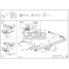 T079C GALIA Полностью оцинкованный фаркоп на Toyota Yaris Cross 2021-, Lexus LBX 2024-. Тип шара: C (горизонтальный съемный). Невидимый вырез бампера. Нагрузки: 1400/75 кг, масса фаркопа 16,12 кг