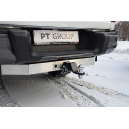 THI-15-991124.00 PT GROUP Фаркоп с нержавеющей накладкой на Sollers ST6 2023-, Sollers ST8 2025-, Toyota Hilux 2015-, JAC T6 2015-, JAC T8 2023-, JAC T8 Pro 2023- без подрезки бампера. Тип шара: E (л
