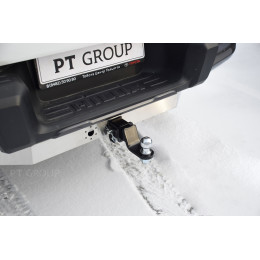 THI-15-991124.00 PT GROUP Фаркоп с нержавеющей накладкой на Sollers ST6 2023-, Sollers ST8 2025-, Toyota Hilux 2015-, JAC T6 2015-, JAC T8 2023-, JAC T8 Pro 2023- без подрезки бампера. Тип шара: E (л