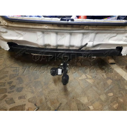 H.T45.A HALTY Фаркоп на Toyota Corona Premio 1996-2001, Toyota Carina T210 1996-2001. Требуется подрезка бампера. Тип шара: A. Нагрузки: 500/50 кг, масса фаркопа 12,9 кг