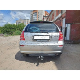 H.T65.E HALTY Фаркоп на Toyota Nadia, в т.ч. type Su 2WD/4WD 1998-2003 без подрезки бампера. Тип шара: E. Нагрузки: 750/75 кг, масса фаркопа 14,3 кг