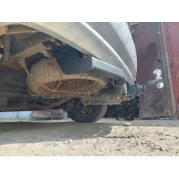 H.T65.E HALTY Фаркоп на Toyota Nadia, в т.ч. type Su 2WD/4WD 1998-2003 без подрезки бампера. Тип шара: E. Нагрузки: 750/75 кг, масса фаркопа 14,3 кг