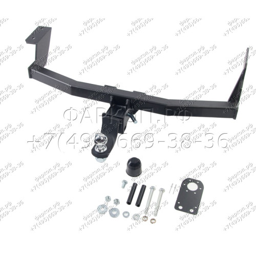 H.T65.E HALTY Фаркоп на Toyota Nadia, в т.ч. type Su 2WD/4WD 1998-2003 без подрезки бампера. Тип шара: E. Нагрузки: 750/75 кг, масса фаркопа 14,3 кг