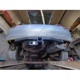 H.T65.E HALTY Фаркоп на Toyota Nadia, в т.ч. type Su 2WD/4WD 1998-2003 без подрезки бампера. Тип шара: E. Нагрузки: 750/75 кг, масса фаркопа 14,3 кг