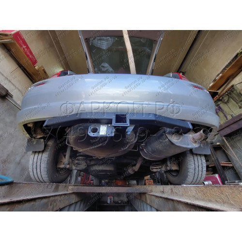 H.T65.E HALTY Фаркоп на Toyota Nadia, в т.ч. type Su 2WD/4WD 1998-2003 без подрезки бампера. Тип шара: E. Нагрузки: 750/75 кг, масса фаркопа 14,3 кг