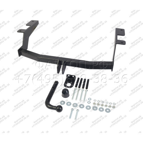 H.T68.A HALTY Фаркоп на Toyota Probox / Suceed 2WD/4WD 2014-06/2017 без подрезки бампера. Тип шара: A. Нагрузки: 550/75 кг, масса фаркопа 16,9 кг