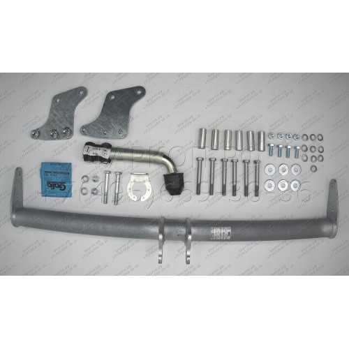 V057A GALIA Полностью оцинкованный фаркоп на Volvo XC90 2003-2015. Подрозетник убирается за бампер. Тип шара: A. Невидимый вырез бампера. Нагрузки: 2250/90 кг, масса фаркопа 15,92 кг