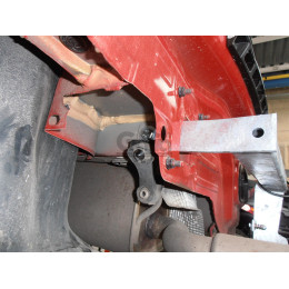 V068A GALIA Полностью оцинкованный фаркоп на Volkswagen Polo V хетчбек 2009-2018. Подрозетник убирается за бампер. Тип шара: A. Невидимый вырез бампера. Нагру