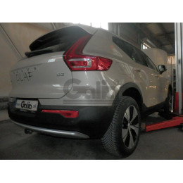 V094A GALIA Полностью оцинкованный фаркоп на Volvo XC40 2017-, Volvo C40 2021-. Подрозетник убирается за бампер. Тип шара: A. Невидимый вырез бампера. Нагрузки: 2