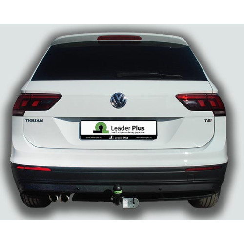 V123-A Лидер-плюс ТСУ для Skoda Kodiaq 2016-2023, Volkswagen Tiguan 5N1, 5N2 2007-2016, Volkswagen Tiguan 2 2016-2024, Skoda Karoq 2019-, Skoda Yeti 2009-2018, Audi Q3 2011-2018, Volkswagen Jetta 2011-2018. Требуется подрезка бампера. Нагрузки: 1300/75 кг