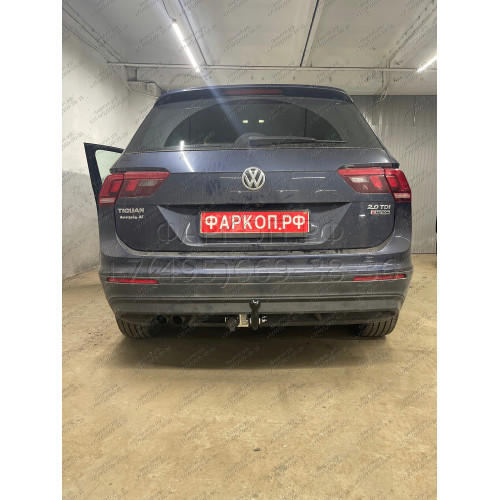 V123-A Лидер-плюс ТСУ для Skoda Kodiaq 2016-2023, Volkswagen Tiguan 5N1, 5N2 2007-2016, Volkswagen Tiguan 2 2016-2024, Skoda Karoq 2019-, Skoda Yeti 2009-2018, Audi Q3 2011-2018, Volkswagen Jetta 2011-2018. Требуется подрезка бампера. Нагрузки: 1300/75 кг