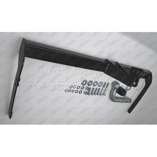 S101A GALIA Полностью оцинкованный фаркоп на Suzuki Swift хетчбек 3/5 дверей 2010-2017, 2WD/4WD. Шар перекрывает противотуманную фару. Тип шара: A. Невидимый вырез бампера. Нагрузки: 1000/60 кг, масса фаркопа 14,52 кг
