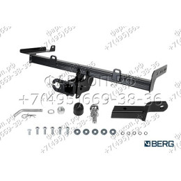 F.6017.007 BERG Фаркоп на Lada Granta SW/SW Cross 2018- без снятия и подрезки бампера. Тип шара: E (шаровый узел под американский квадрат). Нагрузки: 1100/75 кг, масса